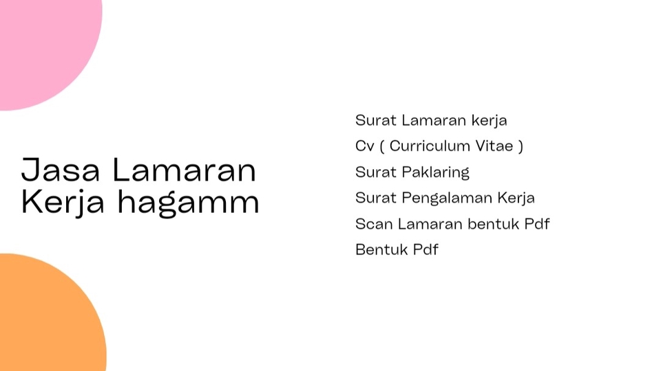 Portfolio & Resume - Jasa CV, Lamaran Kerja, Surat Penting Lainnya  - 1