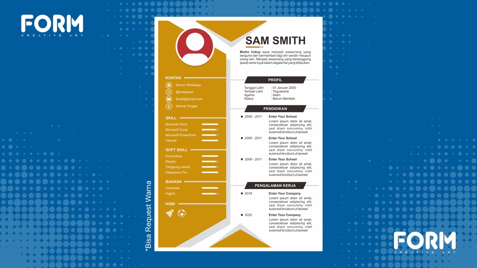 Portfolio & Resume - Desain Resume/CV, 1 Hari jadi - 23