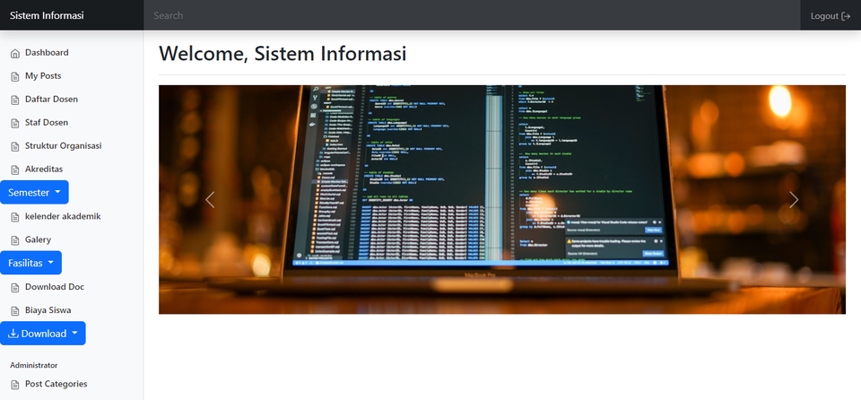 Jasa pembuatan website profesional dengan desain modern dan responsive.