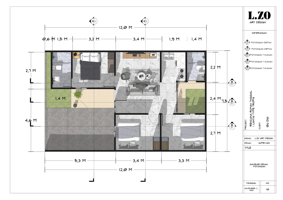 CAD Drawing - JASA DESAIN ARSITEKTUR 1 HARI SELESAI - 3