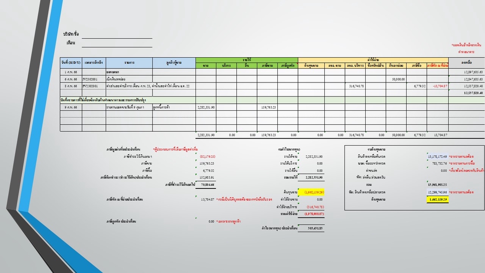 ทำบัญชีและยื่นภาษี - รับทำบัญชี​รายเดือน - 3