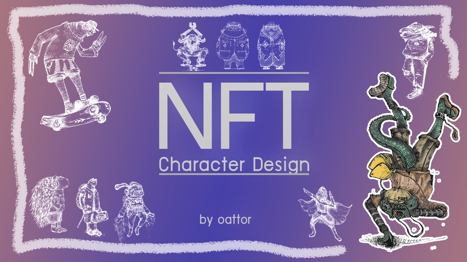 NFT Art - รับออกแบบ NFT /  Character Design  - 1