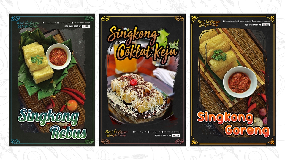 Digital Printing - Desain Promosi Makanan ( Banner Spanduk / Menu / Poster / X-Banner / Stiker ) - 5