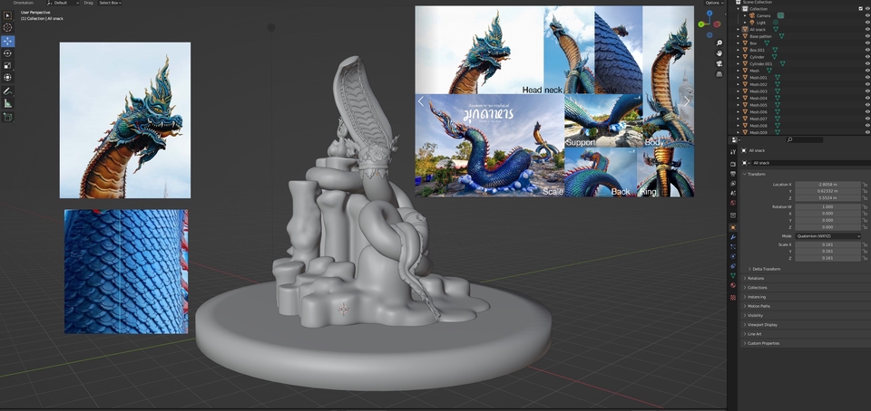 ทำโมเดล 3D - รับออกเเบบโมเดล 3D + Texture - 2
