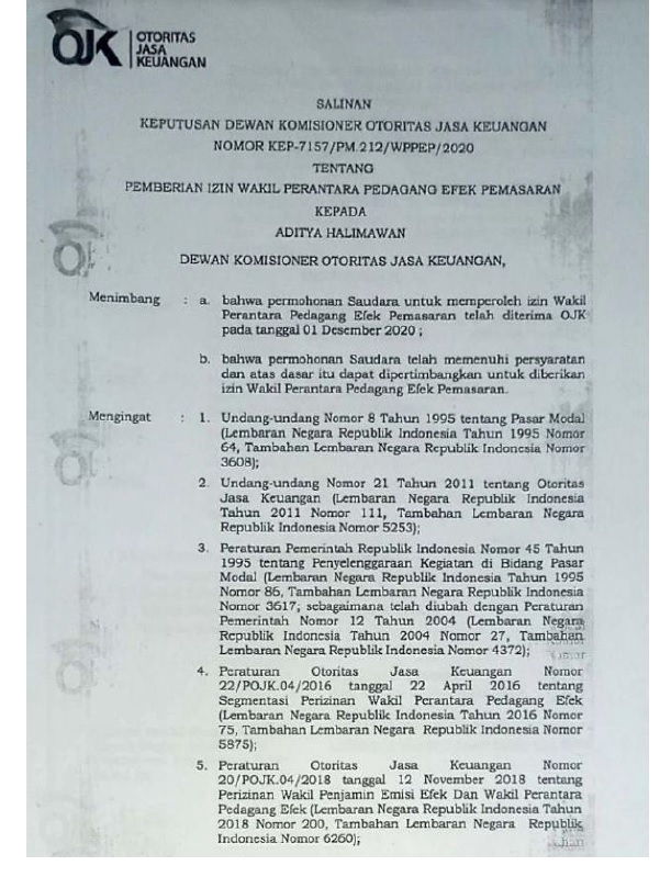 Jasa Lainnya - Investment Plan - 2