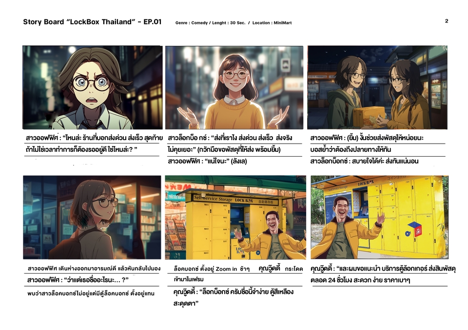 สตอรี่บอร์ดโฆษณา LockBox Thailand EP01