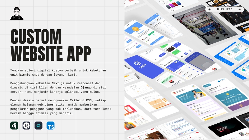 Web Development - Pembuat Website Custom Modern dengan Django, Next Js, dan MySQL/MongoDB untuk kebutuhan bisnis anda. - 1