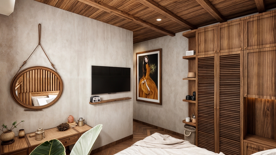 Jasa desain interior rumah minimalis modern dengan desain 3d untuk hunian nyaman dan estetis.