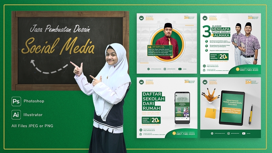 Banner Online - Desain Instagram Feed & Stories Full Custom - 1