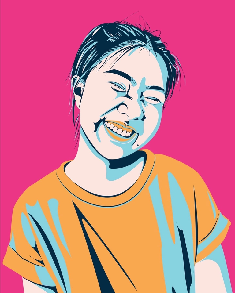 วาดภาพเหมือน Portrait - รูปภาพเหมือนสไตล์กราฟิกคูล ๆ - 3