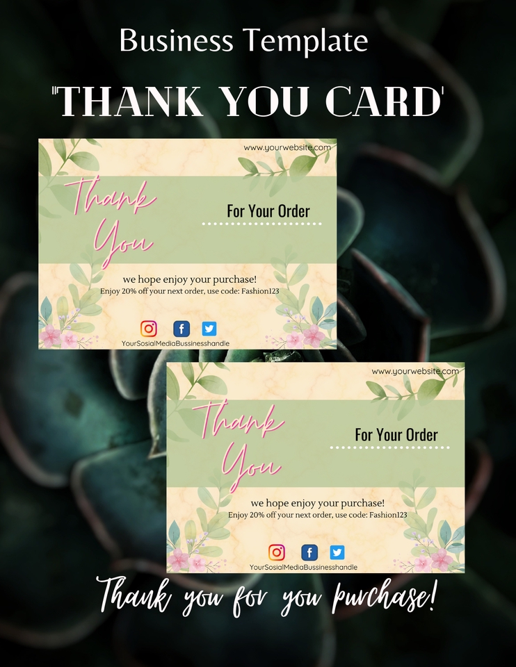 Digital Printing - Small Business desain Thank You Card, Birthday Card, dan Hang Tag - 7