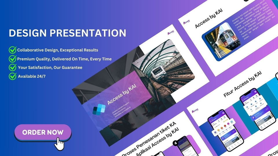 Jasa desain presentasi PowerPoint, template PowerPoint, presentasi profesional, desain slide presentasi, pembuatan power point, jasa buat presentasi.