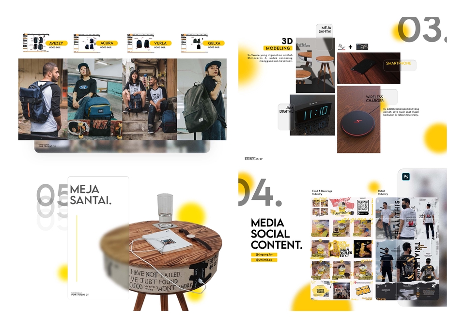 Jasa desain portofolio freelance dan jasa pembuatan resume untuk meningkatkan peluang kerja.