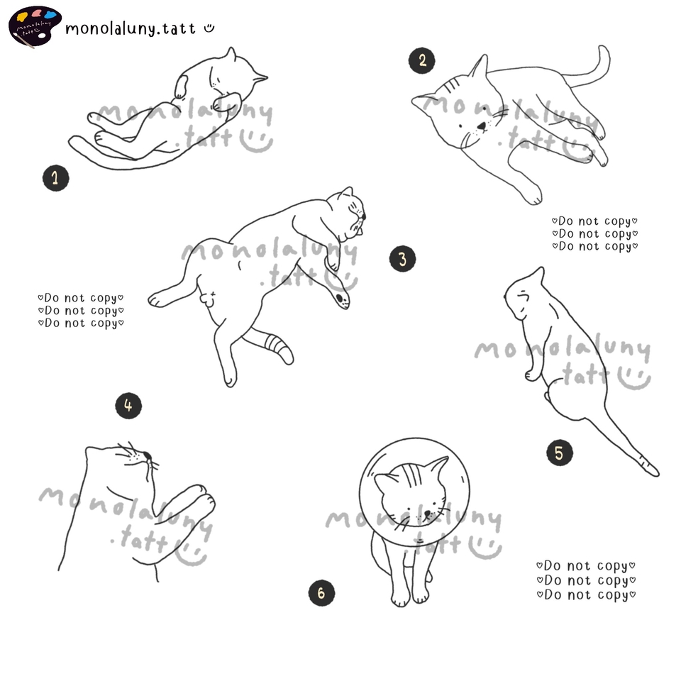 ออกแบบลายสัก แทททู - รับออกแบบลายสัก ลายเส้นมินิมอล - 7