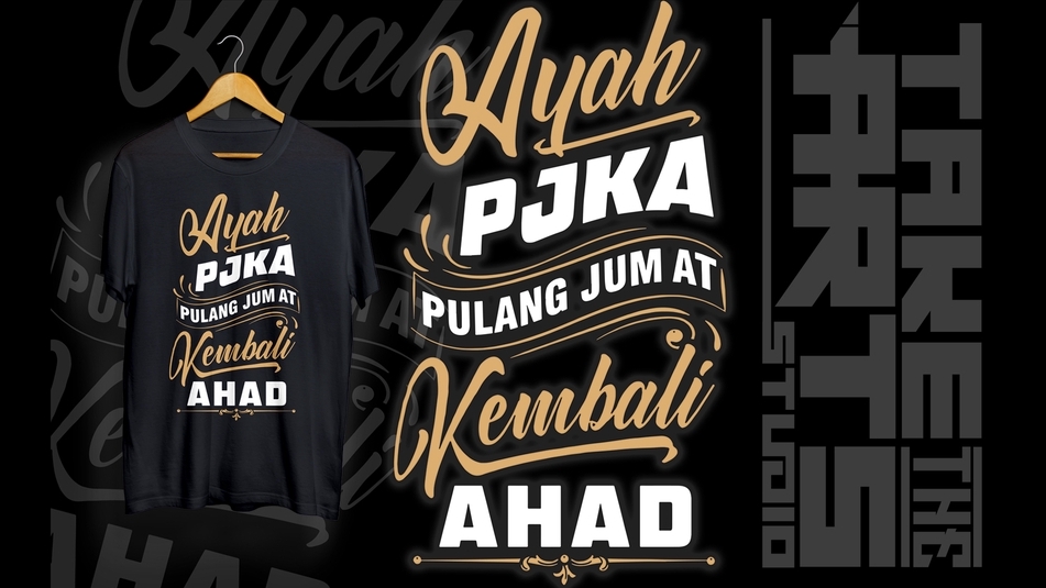 Desain Kaos & Motif - DESAIN TYPHOGRAPHY - 3
