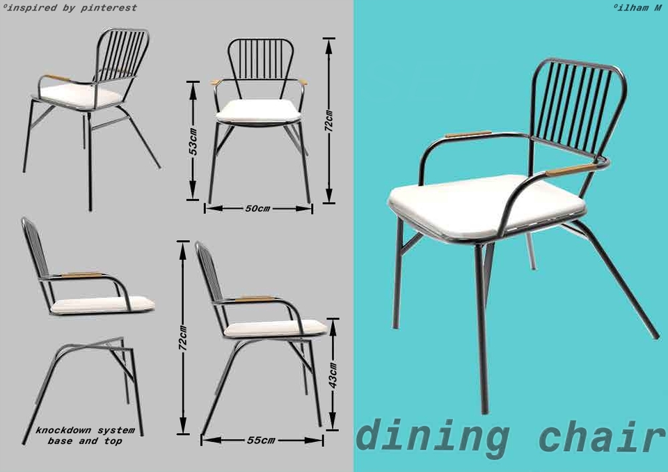 Desain Furniture - Jasa Shop Drawing atau Gambar Kerja Furniture 2D, 3D dan Rendering - 2