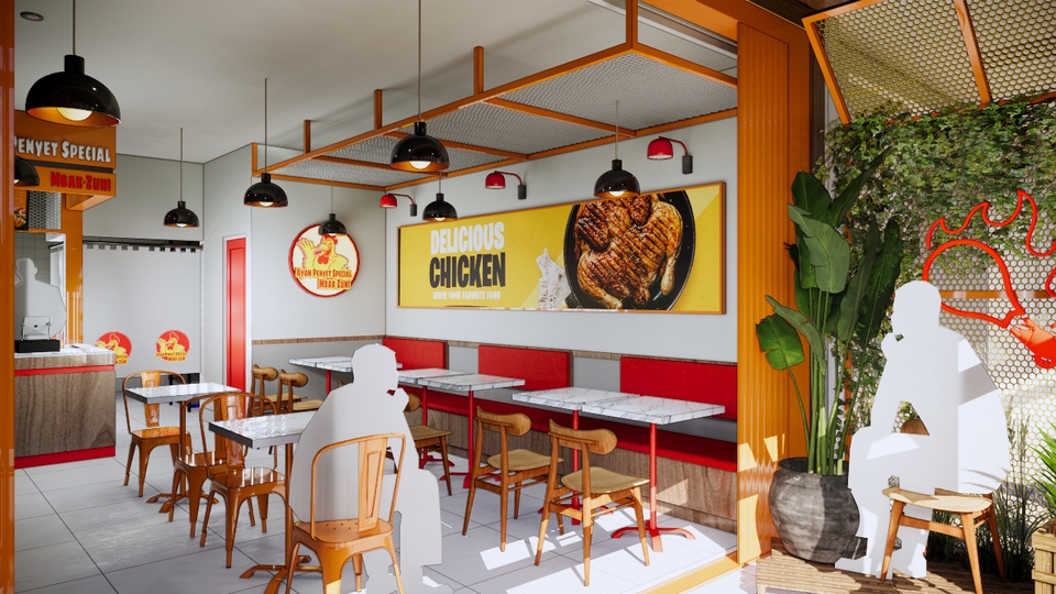 3D & Perspektif - Jasa Desain Interior Rumah, Restoran, Booth, Cafe, atau Kos-kosan - 15