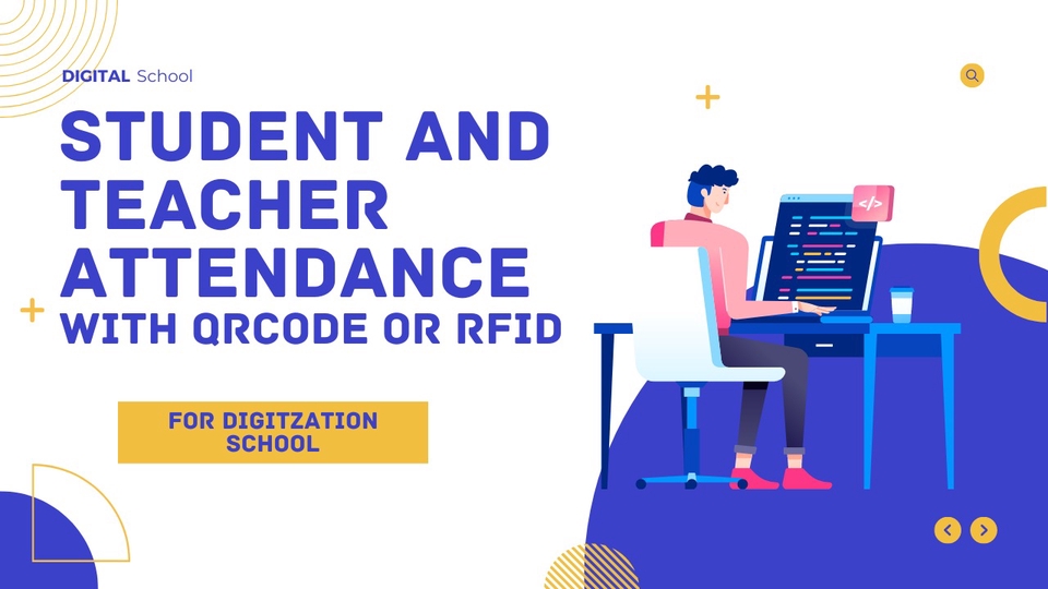 Jasa pembuatan website dengan fitur QR code atau RFID untuk absensi siswa dan guru di sekolah.