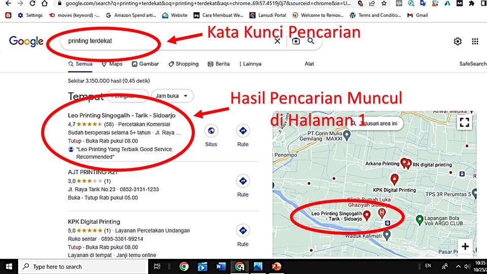 Digital Marketing - Optimasi Google Map & Profil Bisnis muncul di halaman 1 mesin pencari Google - 4