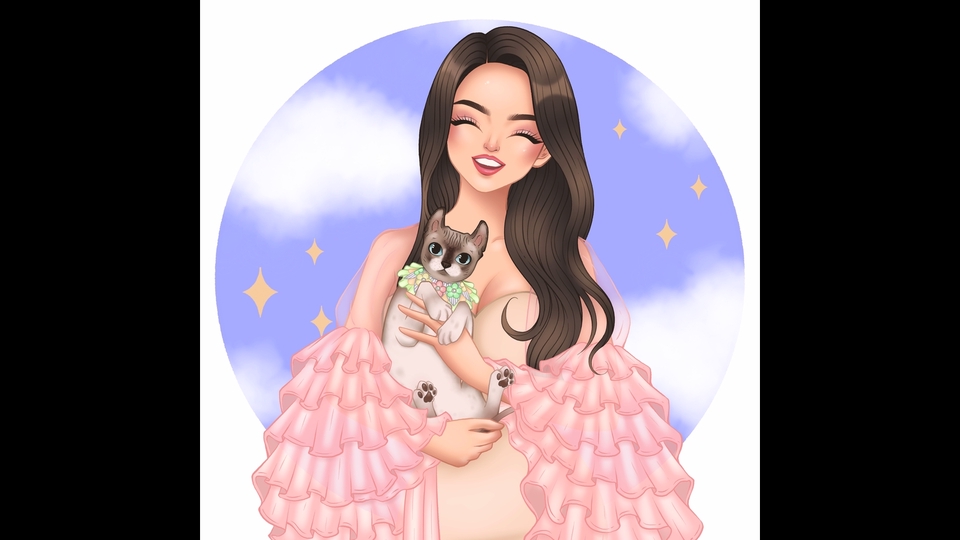 วาดภาพเหมือน Portrait - **ลดราคา 15%** รูปวาดของคุณในสไตล์การ์ตูน Portrait น่ารักๆ (Digital Art) ^^ - 6