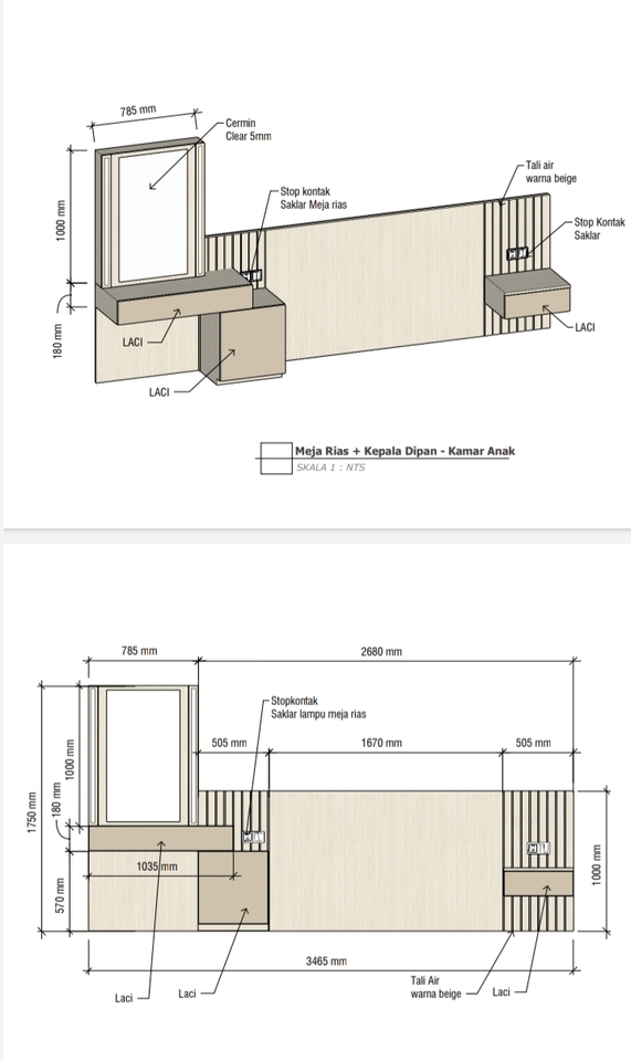 CAD Drawing - Membuat gambar kerja ,gambar detail,3d perspektif - 6