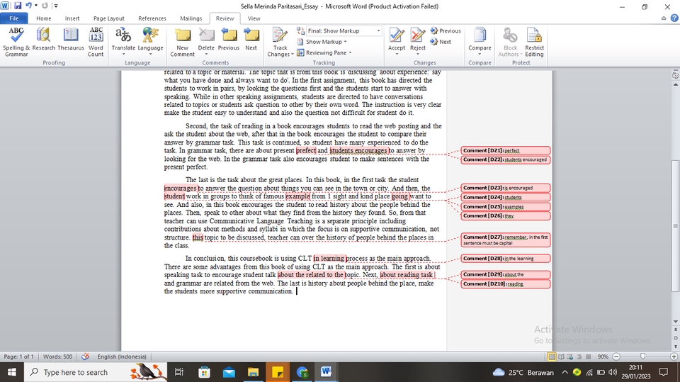 Proofreading - Professional Proofread/editing Bahasa indonesia dan Inggris - 4