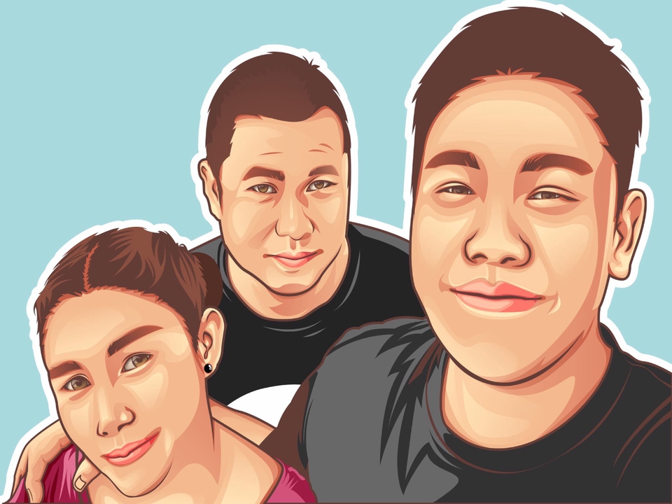 วาดภาพเหมือน Portrait - Portrait Vector ART - 9