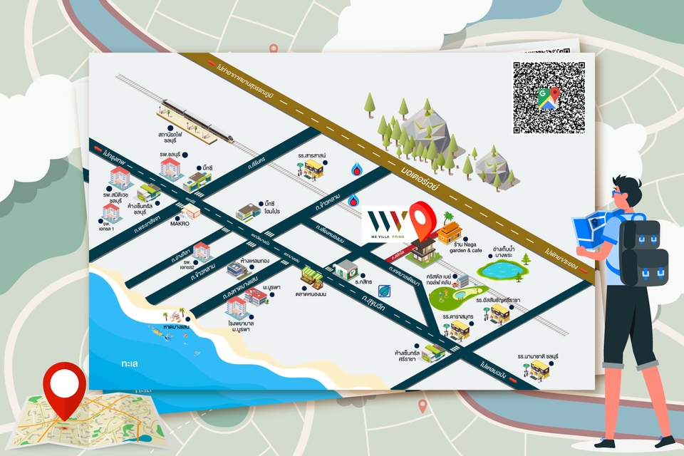 วาดแผนที่ - รับออกแบบ แผนที่ Map แผนผัง ผังขายโครงการ เส้นทางร้านค้า และอื่นๆ - 10