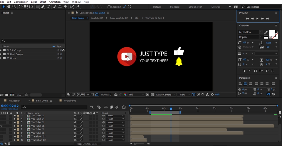 Video Editing - VIDEO INTRO 2D/3D, OUTRO DAN YOUTUBE CARD - 5