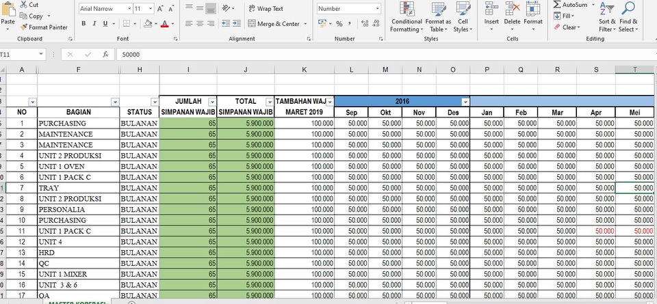 Entri Data - Entry Data Excel Sederhana - 3