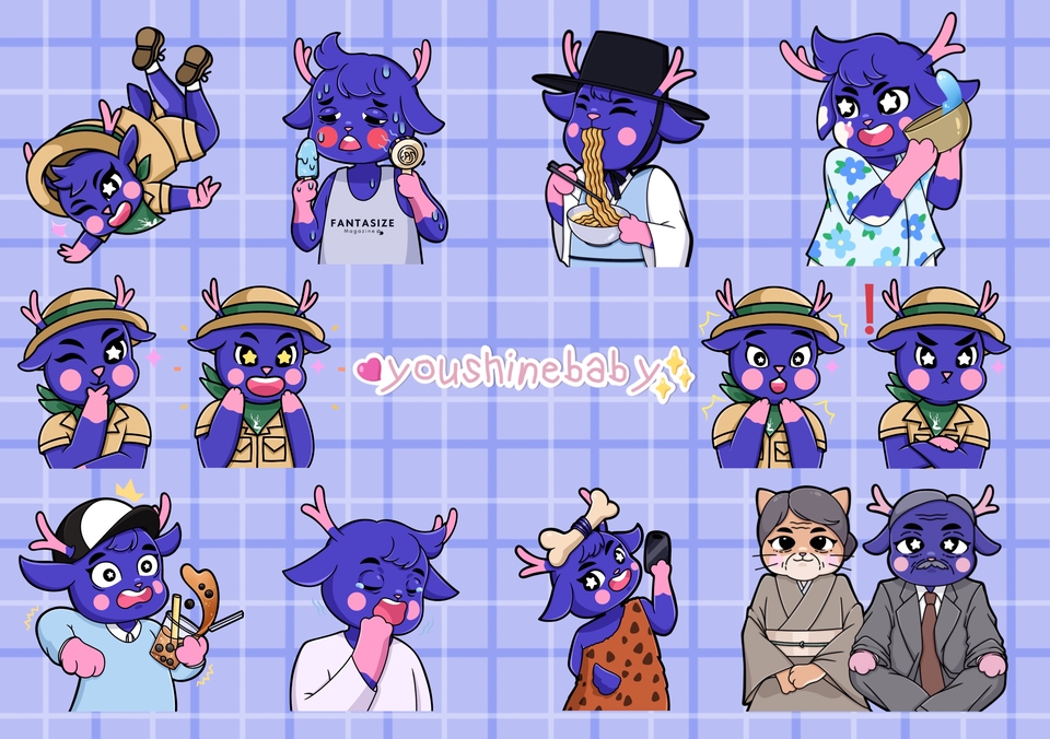 ออกแบบ LINE Sticker - Sticker Line ลายเส้นน่ารัก สดใส ไม่ซ้ำใคร - 5