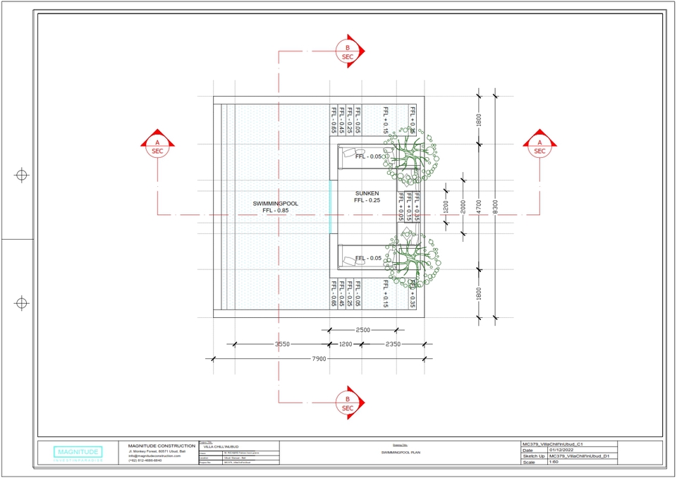 CAD Drawing - Gambar AutoCAD 2D ,Satu Hari Jadi, (Drafter), IMB/PBG - 6