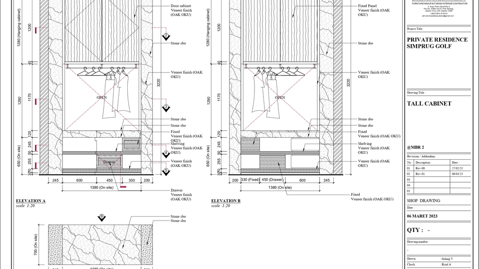 CAD Drawing - SHOP DRAWING INTERIOR Profesional & Hasil Cepat - 1