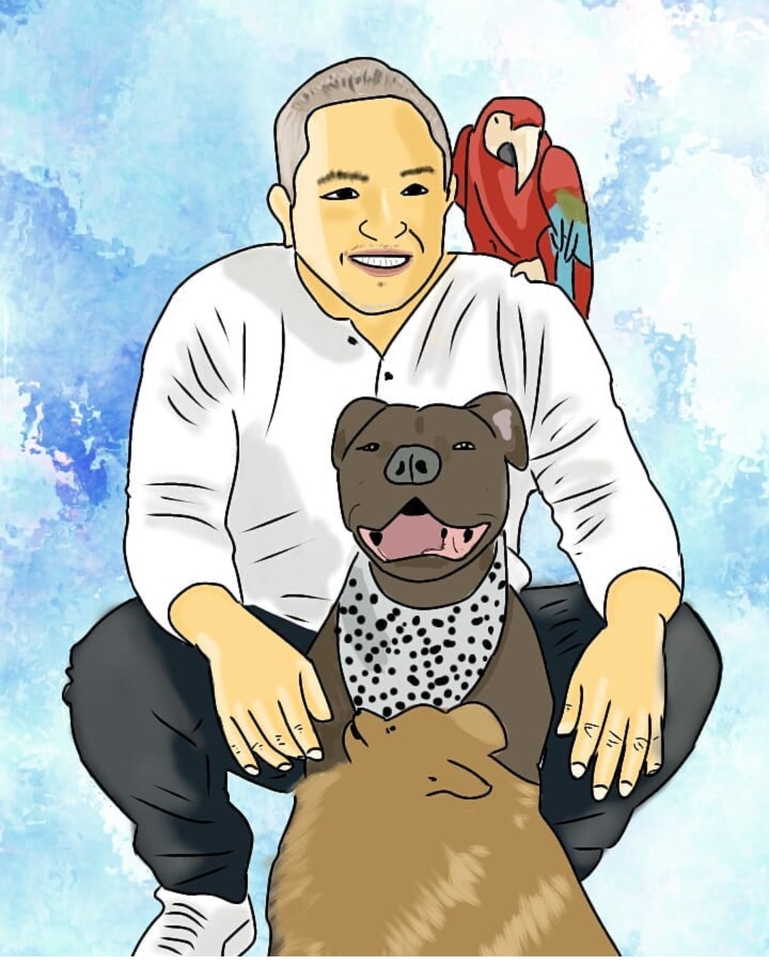 Gambar dan Ilustrasi - Jasa Illustrasi Diri dan Hewan Kesayangan - 6