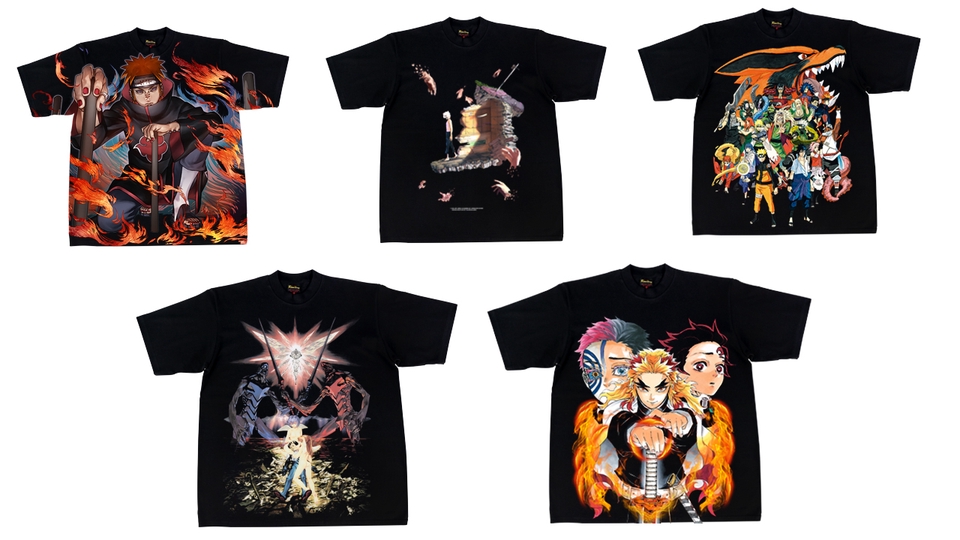 รับออกแบบลายเสื้อยืดอนิเมะ ลายการ์ตูนญี่ปุ่น