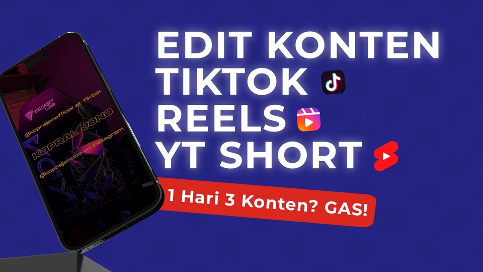 Video Editing - Konten Video Editing (Tiktok, Reels, YT Shorts) - 1