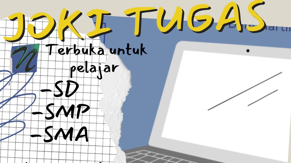 Jasa Lainnya - JOKI TUGAS KALIAN SD, SMP, SMA - 1
