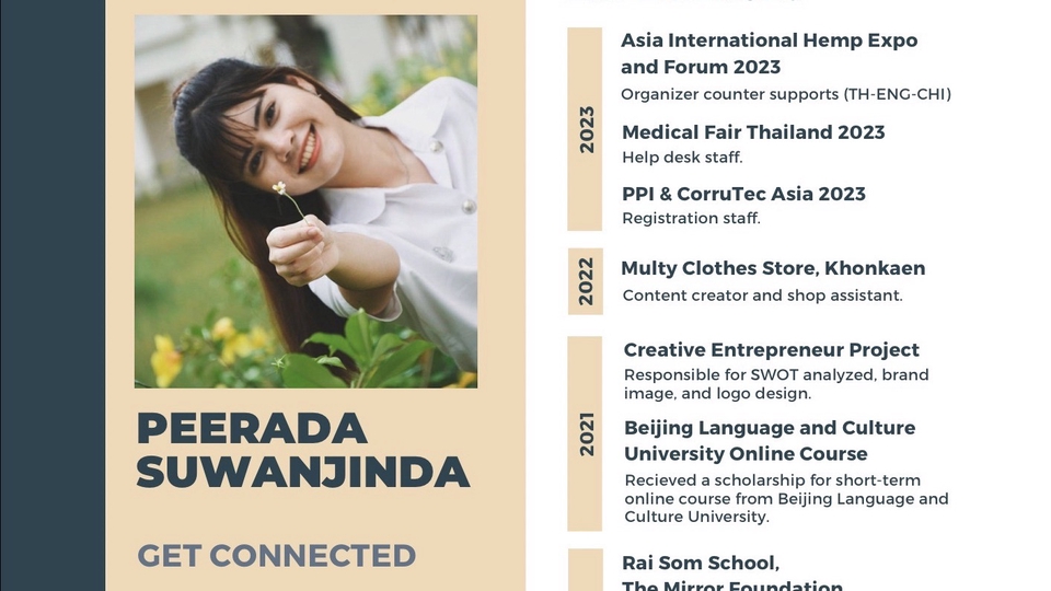 Portfolio & Resume - รับออกแบบ Resume และ Portfolio - 1