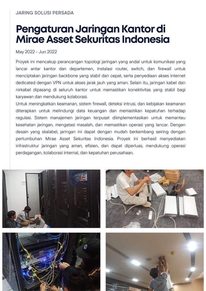 Jasa Lainnya - Jasa Audit Jaringan + RAB & Topologi Sistem ICT (Rumah, UMKM, Instansi) - 28
