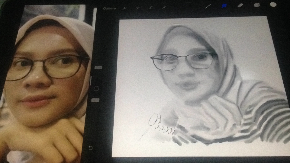 Gambar dan Ilustrasi - Gambar Portrait Realistis dan Semi-Realistis (Procreate 5 Apps) - 3