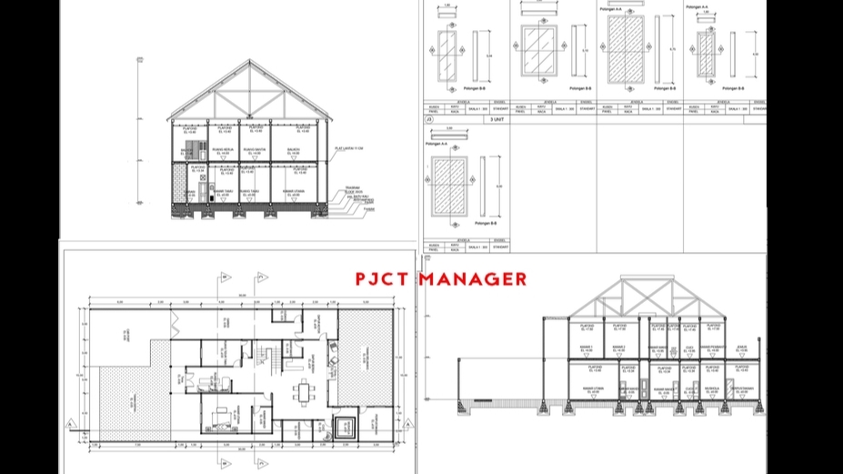 CAD Drawing - Gambar Kerja 2D dan 3D(Rumah Tingga,Ruko,Toko, Villa Dll)l - 1