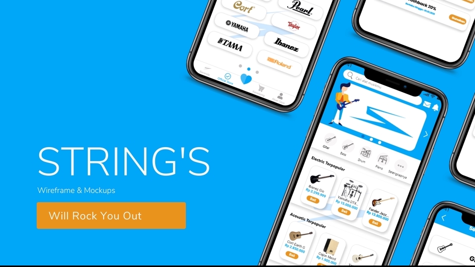 UI & UX Design - UI/UX Wireframe/Mockup Aplikasi Berbasis Web dan Mobile - 1