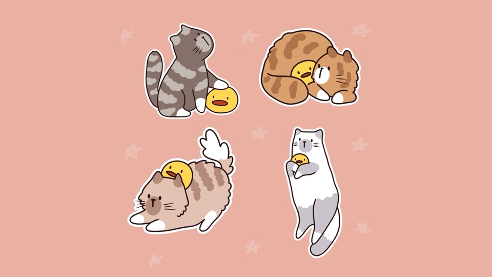 Desain Karakter - Desain Kartun untuk Stiker, Sablon, dan Printing - 3