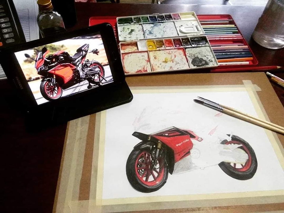 วาดภาพประกอบ - วาดภาพเหมือน Drawing ภาพวาดสีน้ำ - 10