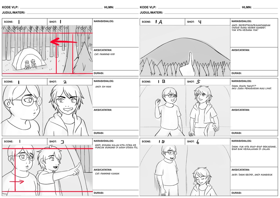 Gambar dan Ilustrasi - Storyboard For Animation, Film, Music Video, Advertisement. - 3
