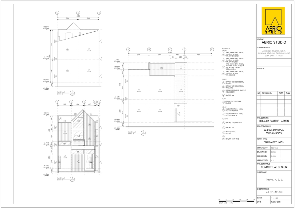 CAD Drawing - Drafter Gambar Kerja DED - 2