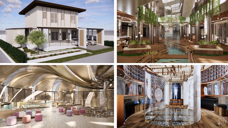 3D Perspective - ภาพผลงานออกแบบตกแต่งภายในและภายนอก 3d perspective photo/video walkthrough/panorama  - 1