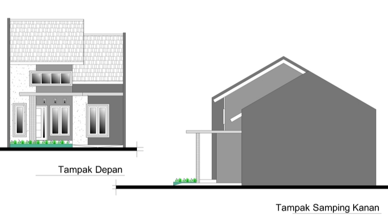 CAD Drawing - Gambar Rencana Pembangunan Rumah  - 1