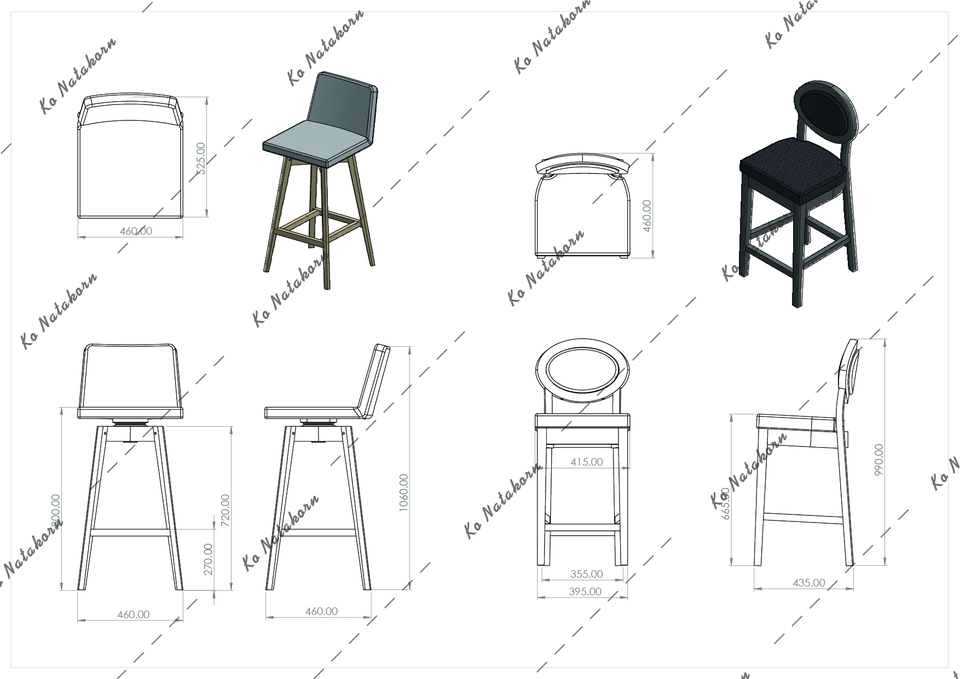 ออกแบบตกแต่งภายในและภายนอก - รับออกแบบและเขียนแบบ 2D 3D เฟอร์นิเจอร์ต่างๆ - 7