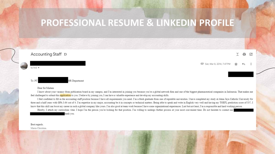 Portfolio & Resume - Jasa Penulisan Resume dan Cover Letter - 3